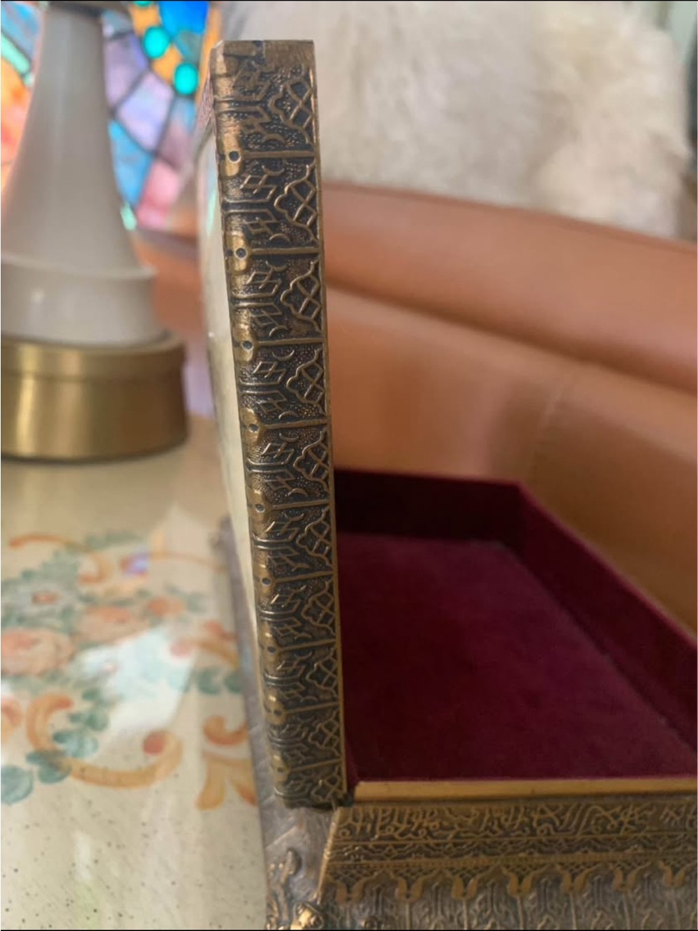 Antique Ormalu Jewelry Keepsake Box Rare - Picture 4 of 9